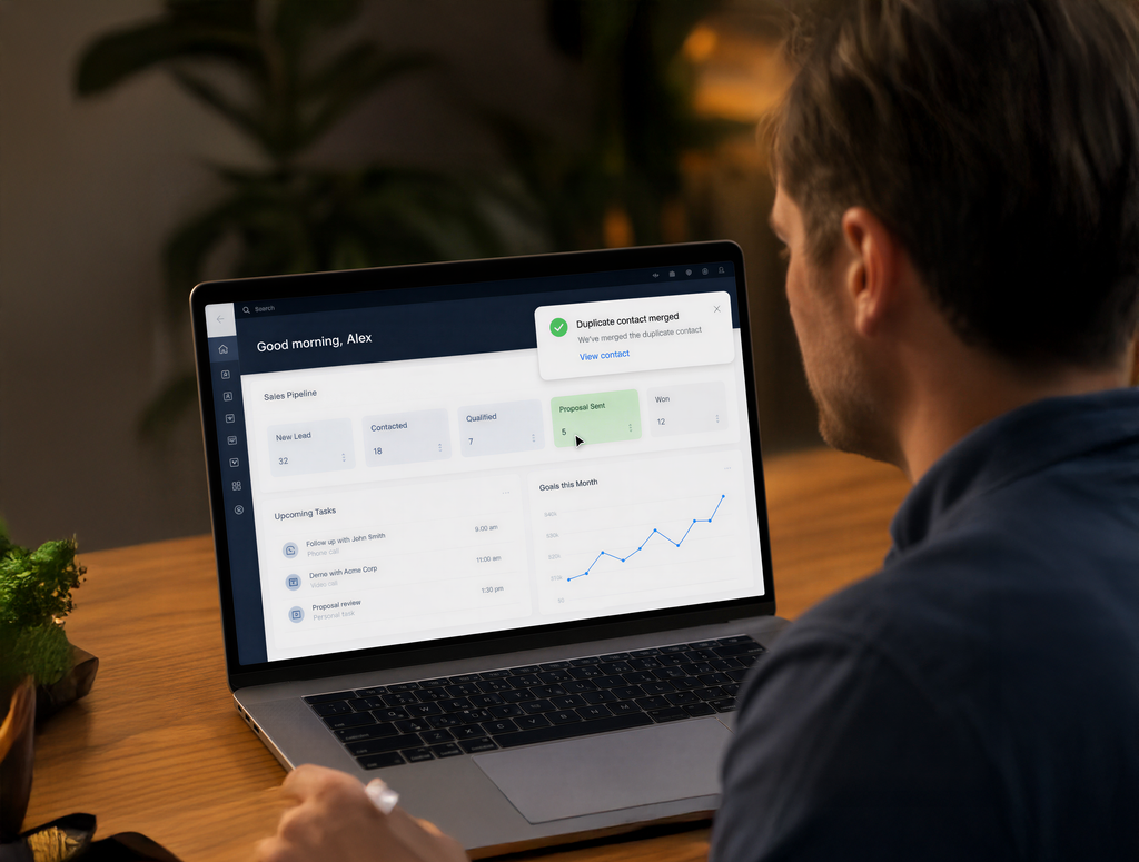 If you stop running your business on a spreadsheet and move to a wel suited CRM you will save money and time